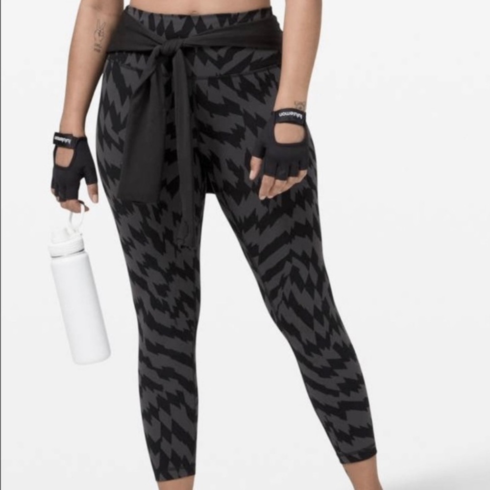 Lululemon Wunder Train High-Rise HR Tight 25" Voltage Graphite Grey Black